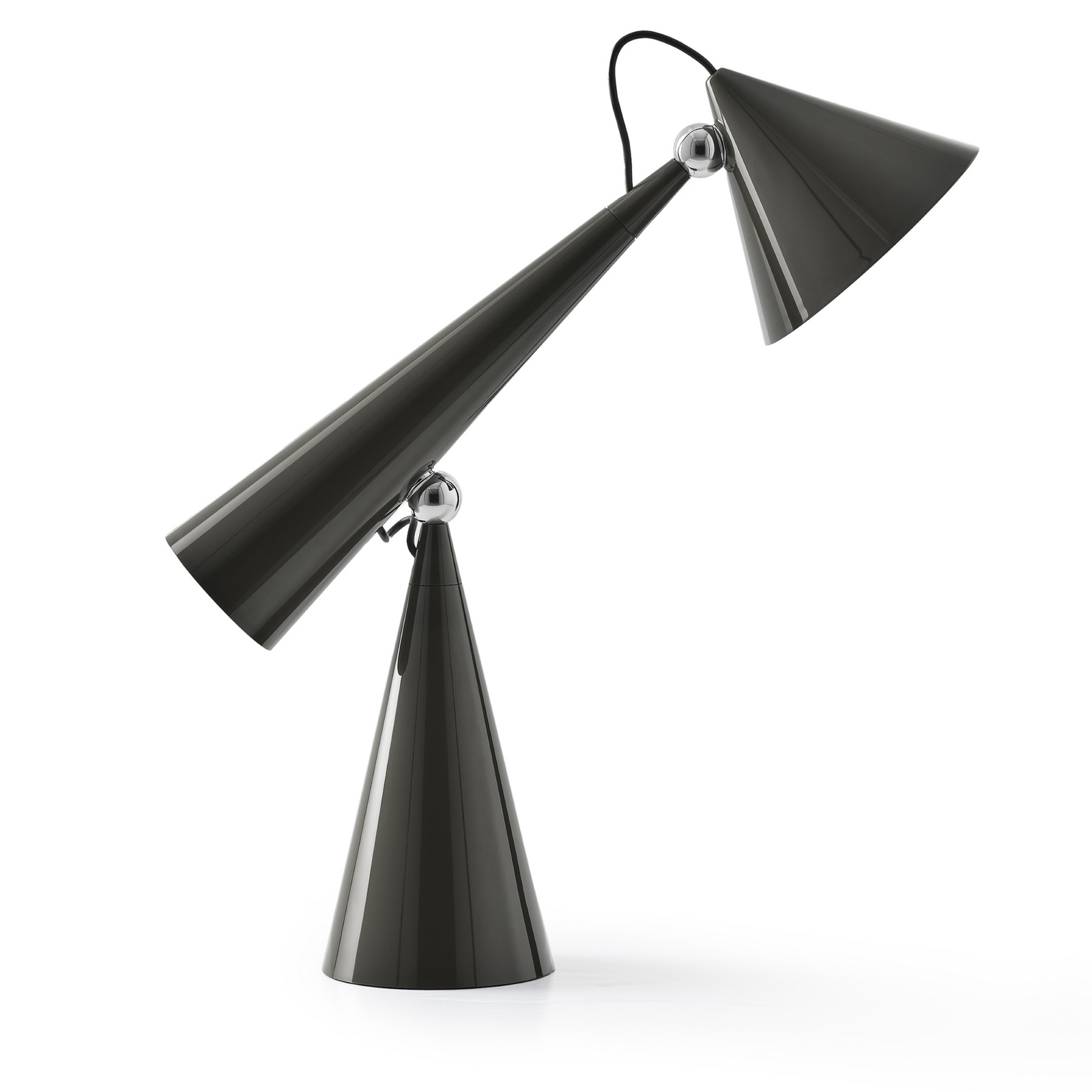 Tom Dixon LED tafellamp Pose Task Light, antraciet, 41 cm